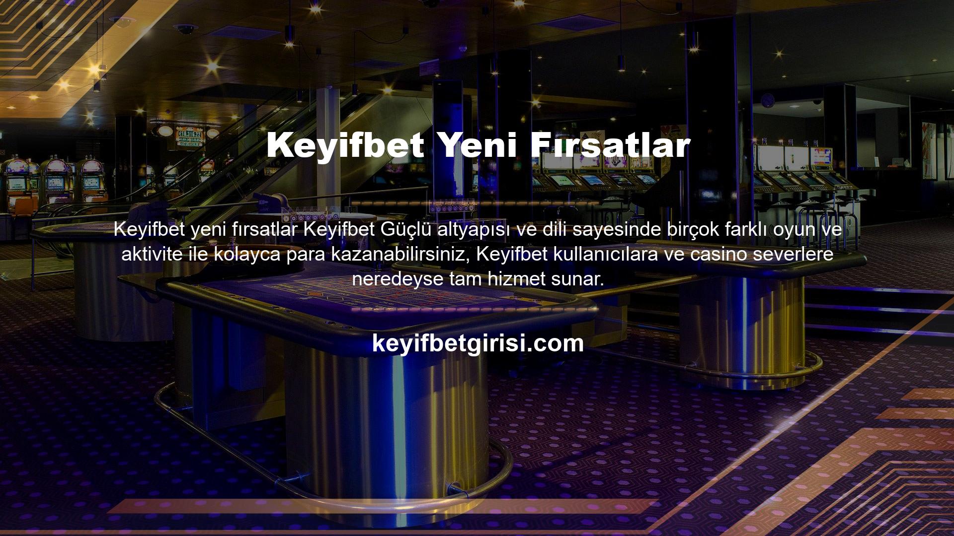Sitedeki bir lisansla kullanıcılar paralarını spor bahisleri, canlı casino, e-spor, canlı bahis, casino, canlı bingo, sanal sporlar gibi birçok farklı kategoriye yayabilirler